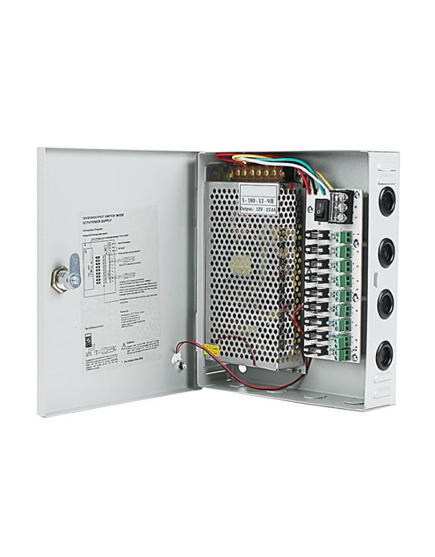 Qida bloku - POWER SUPLY LS-180-12 180W 15A 9CH